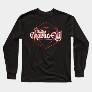 Chaotic Evil D20 Long Sleeve T-Shirt